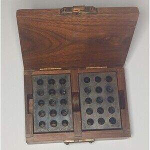 1-2-3 123 Machinist Tool Tooling Blocks in Wood Box Setup Vintage China